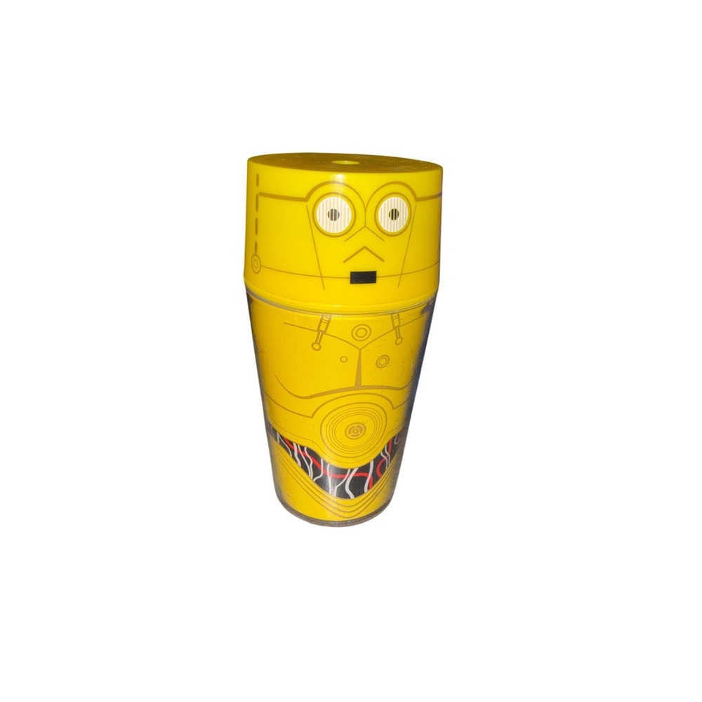 Star Wars C-3PO Yellow Insulated Travel Tumbler Cup with Lid Collectible